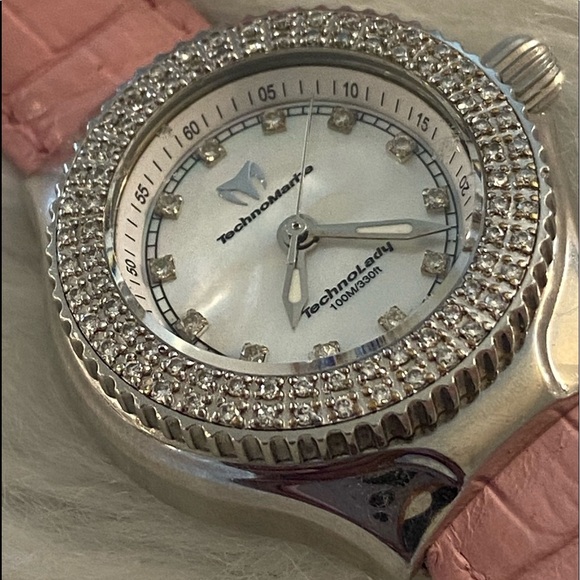 Technomarine Accessories - TechnoMarine TechnoLady Diamond Bezel Mother of Pearl Watch